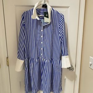 Tuckernuck Hayes striped dress, size L